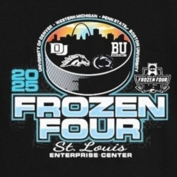 PSU Hockey 2025 Frozen Four Championship Shirt – Vintage College Hockey Tee 91 - Picture 2 of 5